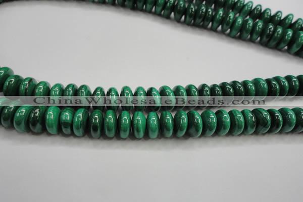 CMN401 15.5 inches 5*8mm rondelle natural malachite beads wholesale