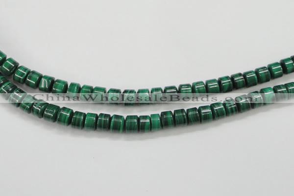 CMN408 15.5 inches 5*6mm tyre natural malachite beads wholesale