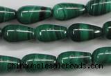 CMN415 15.5 inches 5*9mm teardrop natural malachite beads wholesale