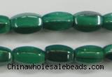 CMN422 15.5 inches 5*8mm faceted rice natural malachite beads