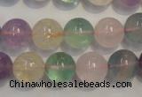 CMQ214 15.5 inches 12mm round multicolor quartz gemstone beads