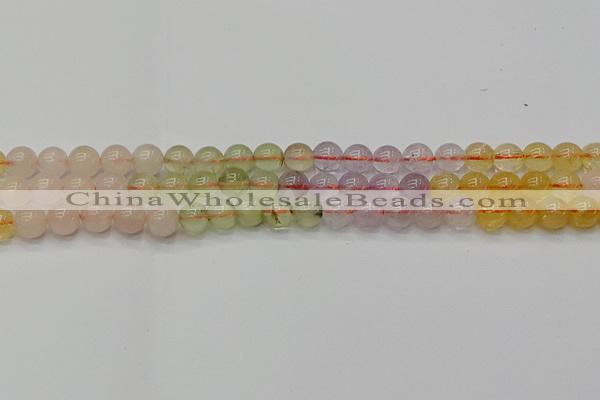 CMQ322 15.5 inches 8mm round mixed quartz beads wholesale