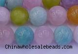 CMQ343 15.5 inches 10mm round mixed quartz gemstone beads