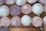 CMQ421 15.5 inches 6mm faceted round natural mixed quartz beads