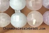 CMQ423 15.5 inches 10mm faceted round natural mixed quartz beads