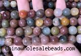 CMQ444 15.5 inches 12mm round mixed rutilated quartz beads