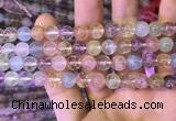 CMQ451 15.5 inches 8mm round rainbow quartz beads wholesale