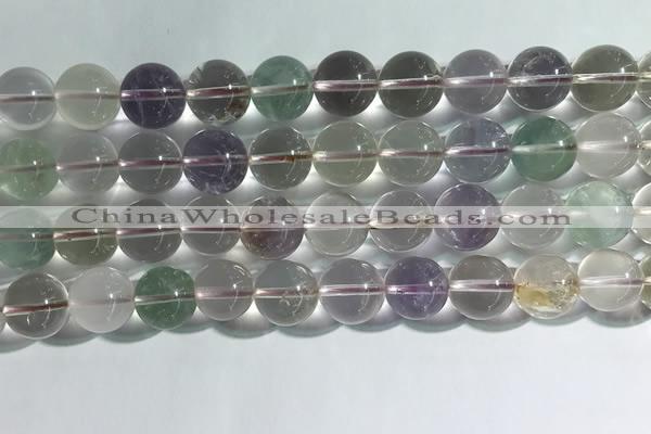 CMQ459 15.5 inches 12mm round colorfull quartz beads wholesale