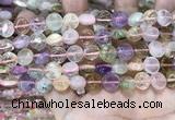 CMQ500 15.5 inches 10mm flat round colorfull quartz beads wholesale