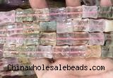 CMQ510 15.5 inches 12*16mm bone colorfull quartz beads