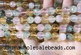 CMQ532 15.5 inches 10mm faceted round colorfull quartz beads