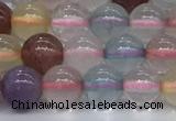 CMQ570 15.5 inches 6mm round mixed quartz beads wholesale