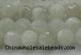 CMS1042 15.5 inches 8mm faceted round A grade white moonstone beads