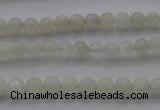 CMS1050 15.5 inches 4mm round grey moonstone beads wholesale