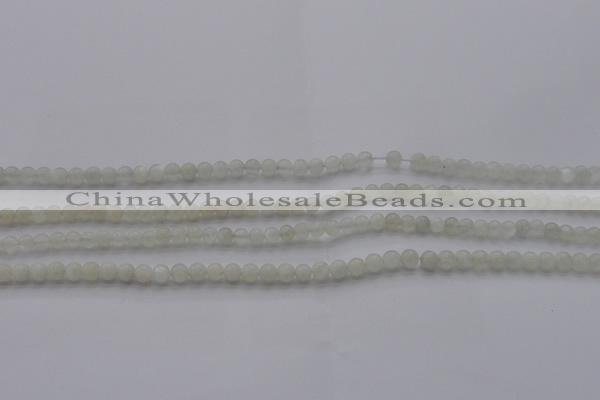 CMS1050 15.5 inches 4mm round grey moonstone beads wholesale