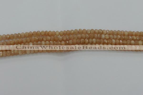CMS1090 15.5 inches 4*6mm faceted rondelle moonstone beads