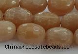 CMS1100 15.5 inches 12*16mm faceted rice moonstone gemstone beads