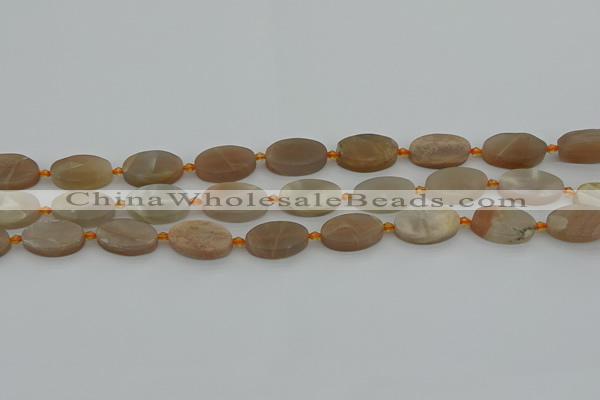 CMS1144 15.5 inches 12*20mm oval moonstone gemstone beads