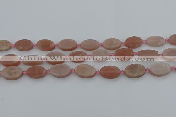 CMS1147 15.5 inches 12*20mm oval moonstone gemstone beads
