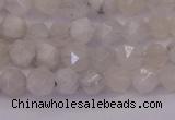 CMS1153 15.5 inches 6mm faceted nuggets white moonstone beads
