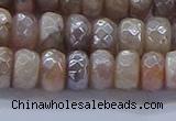 CMS1322 15.5 inches 5*8mm faceted rondelle AB-color moonstone beads