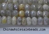 CMS1331 15.5 inches 4*6mm faceted rondelle AB-color grey moonstone beads