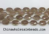 CMS1345 7.5 inches 13*18mm faceted oval moonstone beads