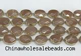 CMS1346 7.5 inches 15*20mm faceted oval moonstone beads