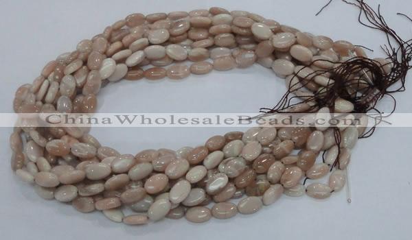 CMS14 15.5 inches 8*12mm oval moonstone gemstone beads wholesale