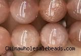 CMS1477 15.5 inches 10mm round moonstone beads wholesale