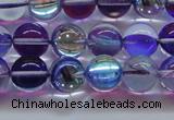 CMS1573 15.5 inches 10mm round synthetic moonstone beads wholesale