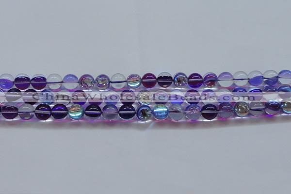 CMS1573 15.5 inches 10mm round synthetic moonstone beads wholesale