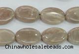 CMS17 15.5 inches 13*18mm oval moonstone gemstone beads wholesale