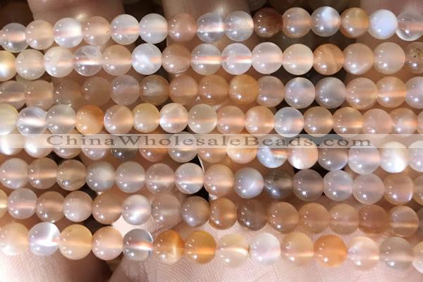 CMS1712 15.5 inches 6mm round rainbow moonstone beads wholesale