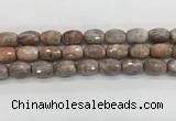 CMS1776 15.5 inches 12*16mm faceted rice AB-color moonstone beads