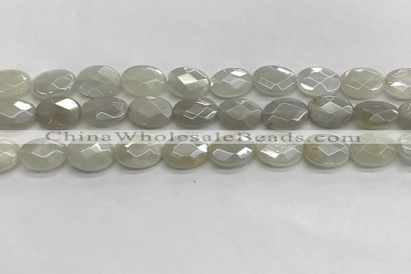 CMS1807 15.5 inches 10*14mm faceted oval AB-color moonstone beads