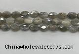 CMS1812 15.5 inches 10*14mm faceted oval AB-color moonstone beads