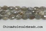 CMS1814 15.5 inches 13*18mm faceted oval AB-color moonstone beads