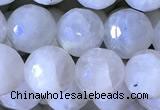 CMS1856 15.5 inches 8mm faceted round white moonstone beads wholesale