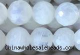 CMS1860 15.5 inches 6mm faceted round white moonstone gemstone beads