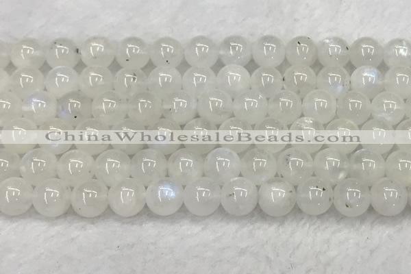 CMS1904 15.5 inches 12mm round white moonstone gemstone beads