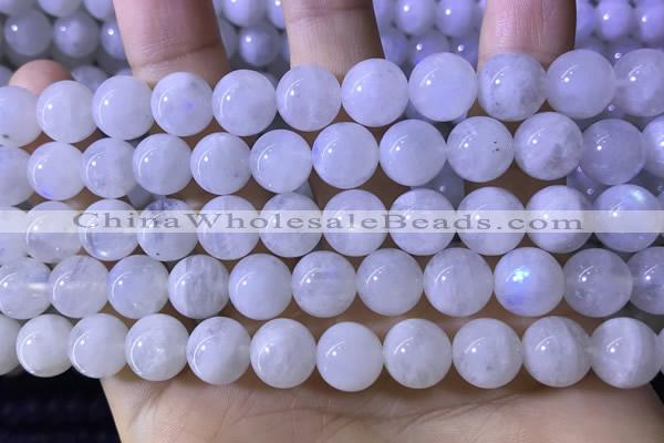 CMS1923 15.5 inches 10mm round white moonstone gemstone beads