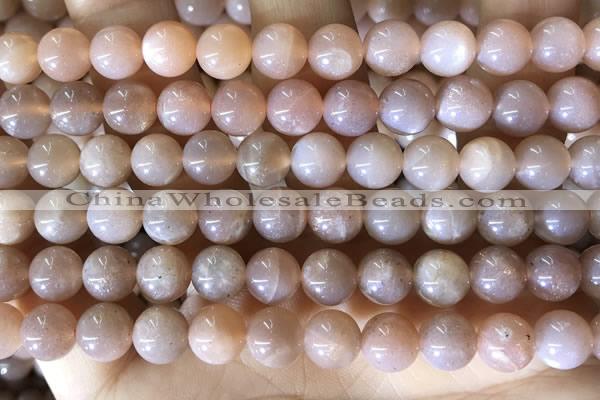 CMS1931 15.5 inches 8mm round moonstone beads wholesale