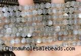 CMS1941 15.5 inches 6mm round grey moonstone beads wholesale