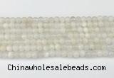 CMS2025 15.5 inches 5mm round white moonstone beads wholesale