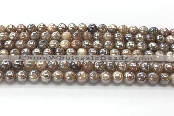 CMS2081 15 inches 8mm round AB-color moonstone beads