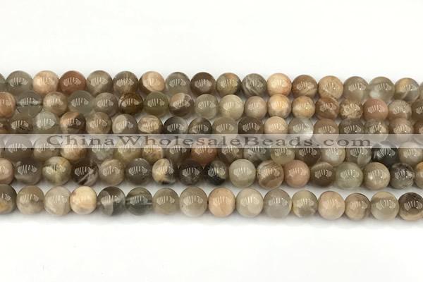 CMS2087 15 inches 8mm round moonstone gemstone beads