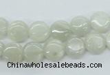 CMS209 15.5 inches 10mm flat round moonstone gemstone beads wholesale