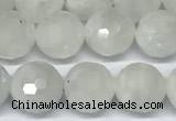 CMS2124 15 inches 8mm faceted rondelle white moonstone beads