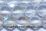 CMS2170 15 inches 6mm, 8mm, 10mm & 12mm round synthetic moonstone beads